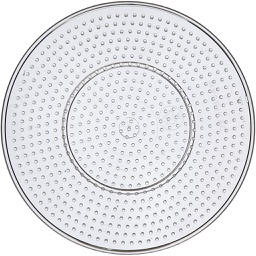 [CR753021] Onderplaat, transparant, grote cirkel, d: 15 cm, 10 stuk/ 1 doos