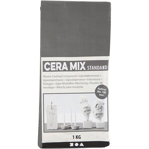 [CR786500] Plâtre de Paris Cera-Mix, gris clair, 1 kg