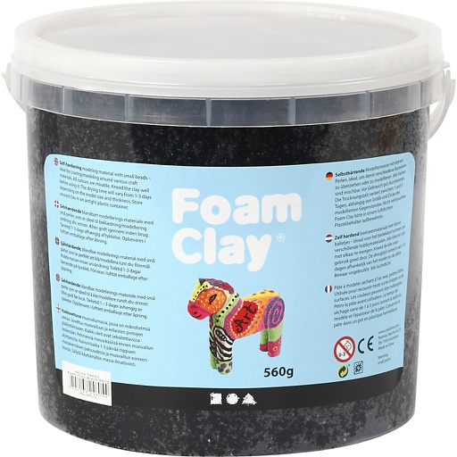[CR78820] Foam Clay®, noir, 560 gr/ 1 seau