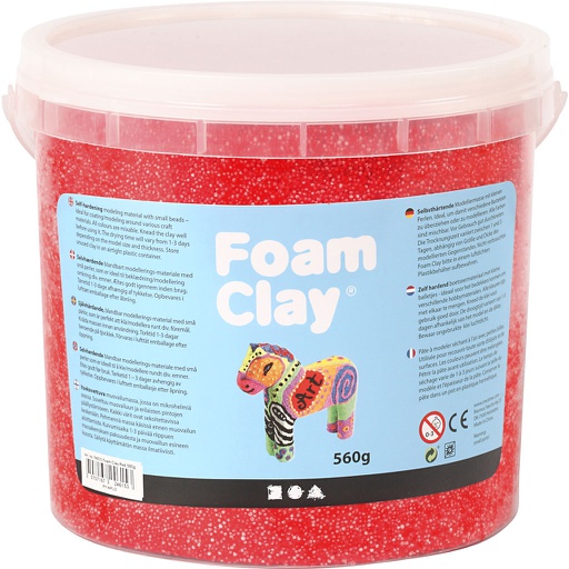 [CR78823] Foam Clay®, rouge, 560 gr/ 1 seau