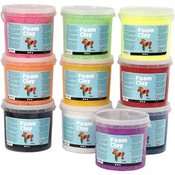 [CR78830] Foam Clay®, diverse kleuren, 10x560 gr/ 1 doos