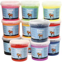 [CR78834] Foam Clay®, diverse kleuren, 12x560 gr/ 1 doos