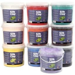 [CR79144] Silk Clay®, diverse kleuren, 10x650 gr/ 1 doos