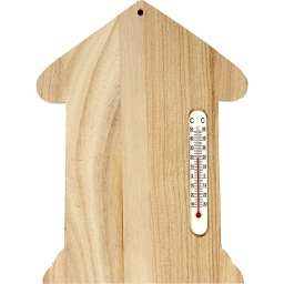 [CR57567] Thermometer huis, 23,5 x 16,5cm