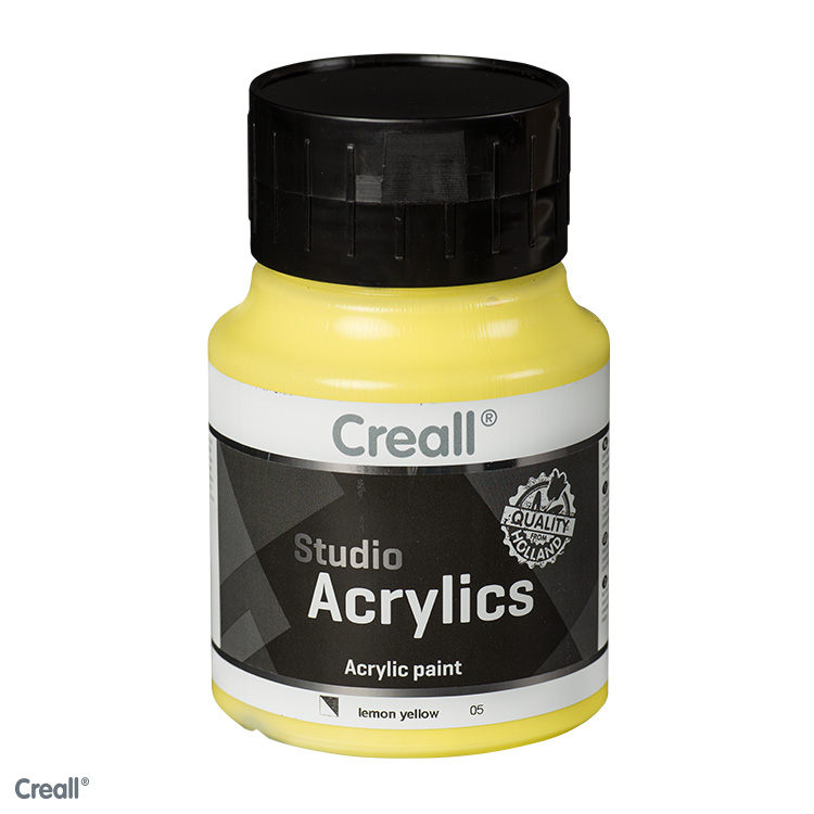 [006499#05] Creall Studio Acrylics acrylverf 500ml Citroengeel