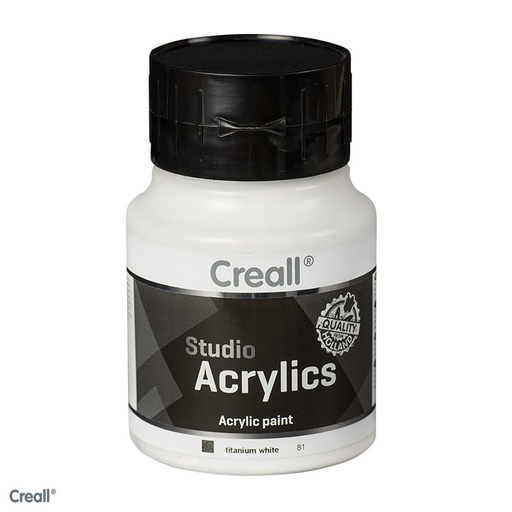 [0064#81] Creall Studio Acrylics 500ml Blanc