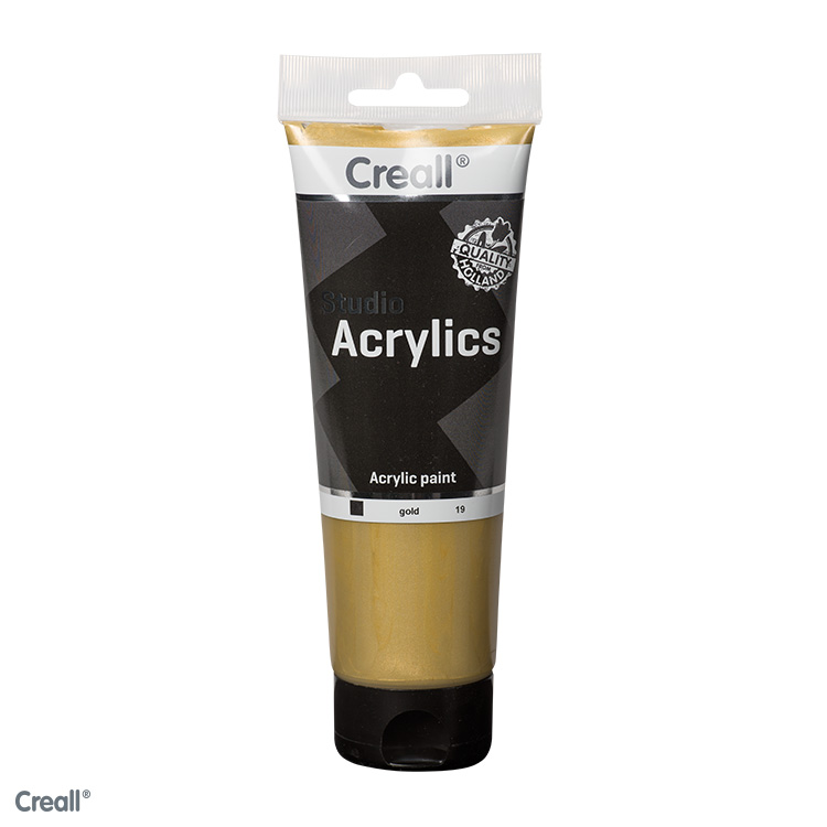 [006298#19] Creall Studio Acrylics acrylverf Metallic 250ml Goud