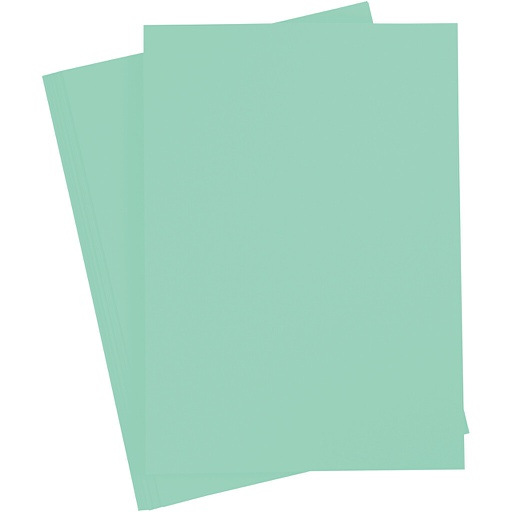 [FOL64#25] Papier à dessin teinté 130g/m², DIN A4, 100 flles, vert menthe