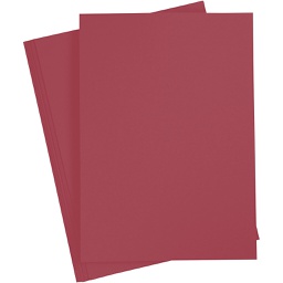 [FOL64#22] Folia Tekenpapier gekleurd, 100 vellen, A4, 130gr., Donkerrood (22)