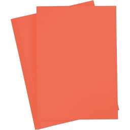 [FOL64#40] Folia Tekenpapier gekleurd, 100 vellen, A4, 130gr., Oranje (40)