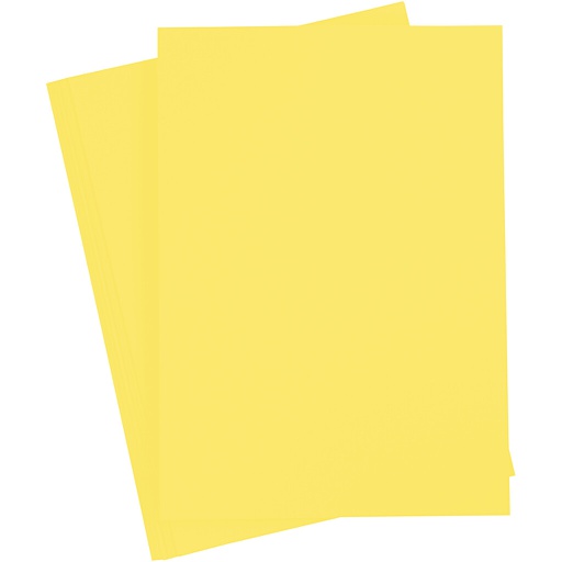 [FOL64#12] Papier à dessin teinté 130g/m², DIN A4, 100 flles, jaune citron