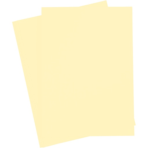 [FOL64#11] Papier à dessin teinté 130g/m², DIN A4, 100 flles, jaune paille