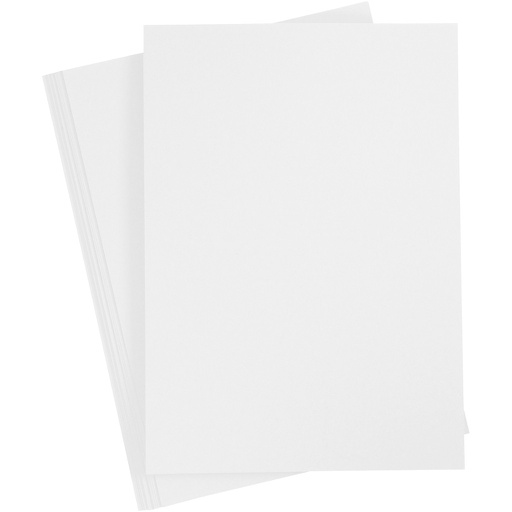 [FOL64#01] Papier à dessin teinté 130g/m², DIN A4, 100 flles, blanc nacré