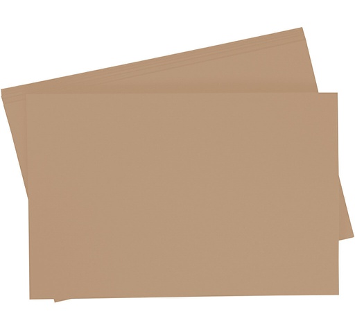 [0657#75] Getint papier 130g/m², 50x70cm, 10 vellen, hertenbruin