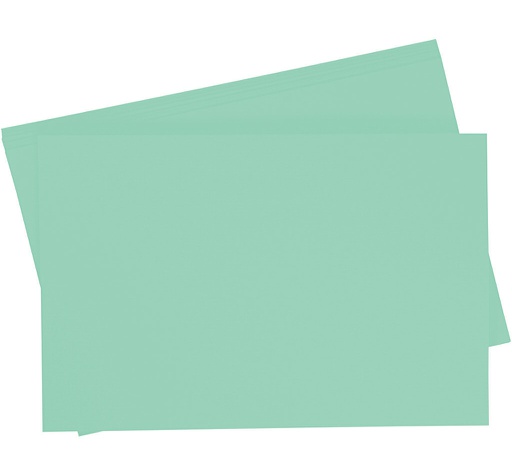 [0657#25] Papier à dessin teinté 130g/m², 50x70cm, 10 flles, vert menthe