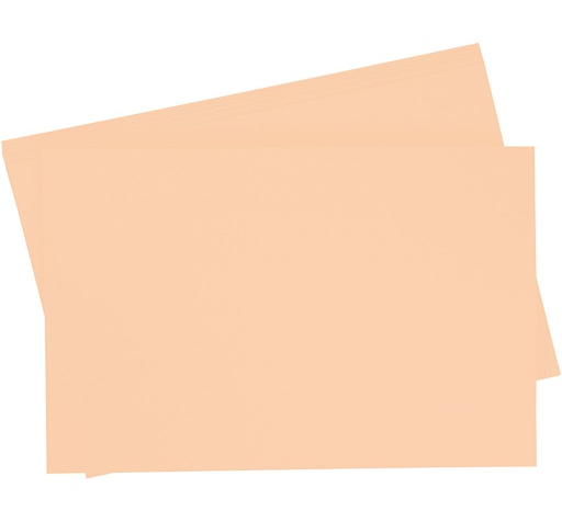 [0657#42] Papier à dessin teinté 130g/m², 50x70cm, 10 flles, abricot