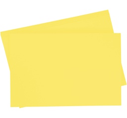 [0657#12] Getint papier 130g/m², 50x70cm, 10 vellen, citroengeel