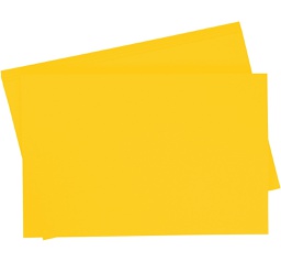 [0657#15] Folia Tekenpapier gekleurd, 10 vellen, 50 x 70cm, 130gr., Goudgeel (15)