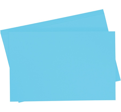 [0657#30] Getint papier 130g/m², 50x70cm, 10 vellen, hemelsblauw