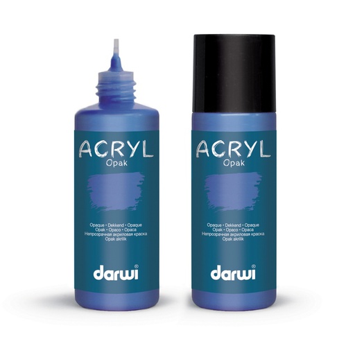 [0068#236] Darwi acryl opak 80 ml bleu fonce