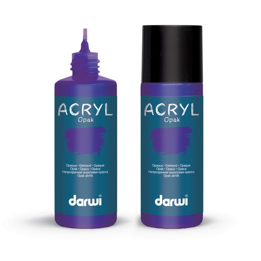 [0068#900] Darwi Acryl Opak acrylverf, 80ml, Paars (900)