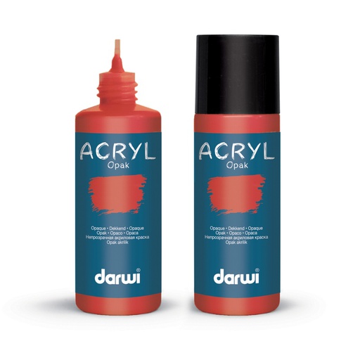 [0068#490] Darwi Acryl Opak acrylverf, 80ml, Vermiljoen (490)