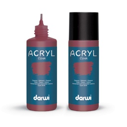 [0068#411] Darwi Acryl Opak acrylverf, 80ml, Wijn Rood (411)