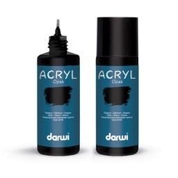 [0068#100] Darwi Acryl Opak acrylverf, 80ml, Zwart (100)
