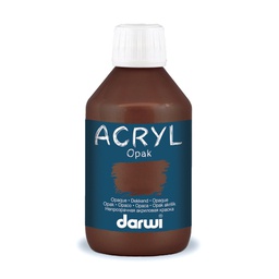[0061#805] Darwi Acryl Opak acrylverf, 250ml, Donker Bruin (805)