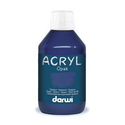 [0061#236] Darwi Acryl Opak acrylverf, 250ml, Donkerblauw (236)
