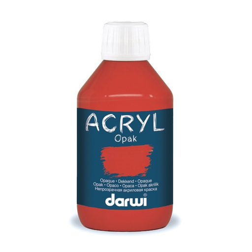[0061#490] Darwi acryl opak 250 ml vermillon