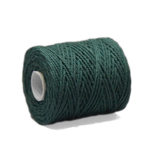 [3160#20] Fil coton (1mm) pour bandes d'amitié 50gr (~45m), vert foncé