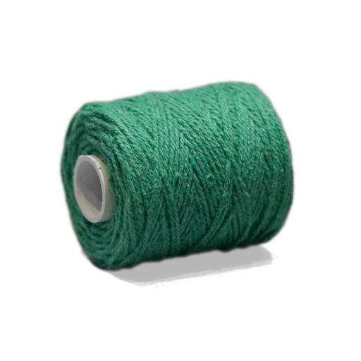 [3160#02] Fil coton (1mm) pour bandes d'amitié 50gr (~45m), vert moyen