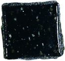 [FOL5590] Mozaieksteentjes glas, 10x10mm, Zwart (300st)