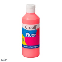 [HFL250#04] Creall Fluor, fluorescerende plakkaatverf, 250ml, rood