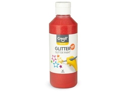 [C01205] Creall Glitter, plakkaatverf met glitters, 250ml, rood