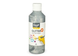 [C012#20] Creall Glitter, plakkaatverf met glitters, 250ml, zilver