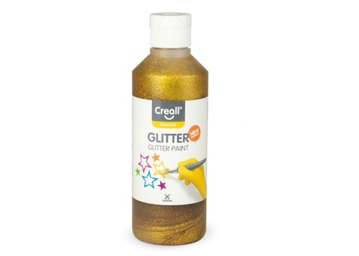 [C012#19] Creall Glitter, plakkaatverf met glitters, 250ml, goud