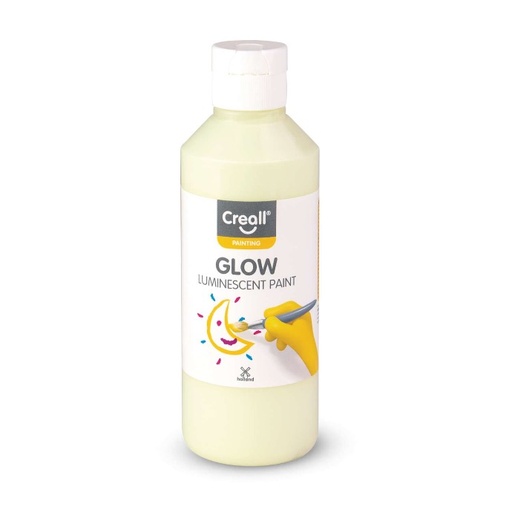 [GL0250#01] Creall Glow, peinture lumineuse, 250ml, vert-jaune