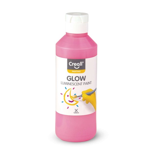 [GL0250#02] Creall Glow, peinture lumineuse, 250ml, rouge-rose