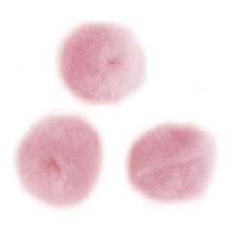 [R7651216] Pompons, roze, 15 mm, zak à 60 st.