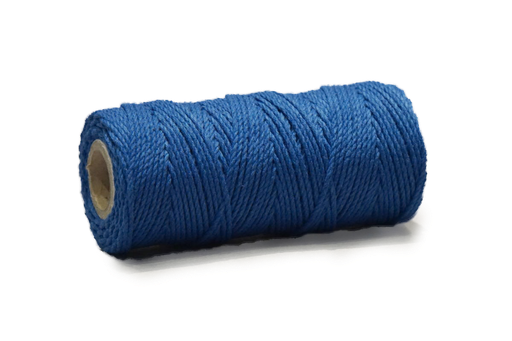 [31629#05] Corde cotton 2mm (DD), 200gr - 75m - Bleu Royal