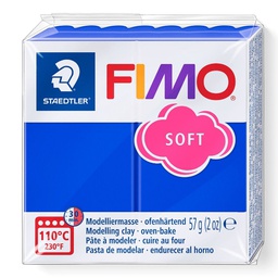 [S8020#33] Fimo soft boetseerklei 57g briljantblauw