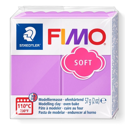 [S8020S#62] Fimo soft boetseerklei, 57gr - lavendel