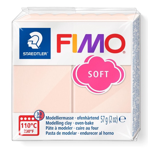[S8020S#43] Fimo soft pâte à modeler 57g pêche