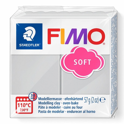 [S8020S#80] Fimo soft pâte à modeler 57g gris dauphin