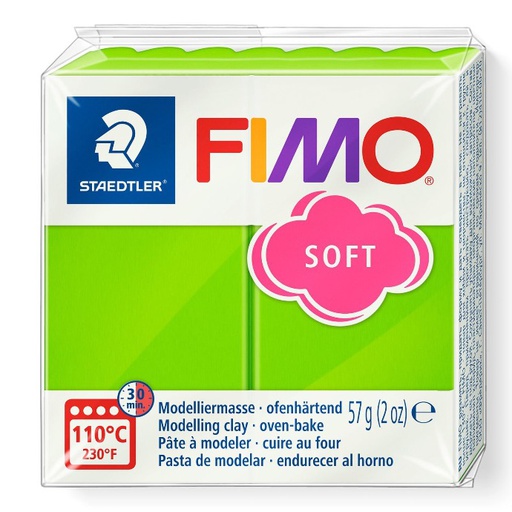 [S8020S#50] Fimo soft boetseerklei, 57gr - appelgroen