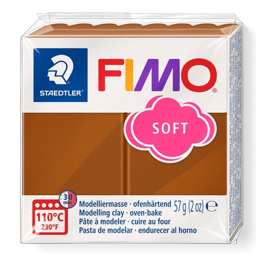 [S8020S#7] Fimo soft boetseerklei, 57gr - caramel