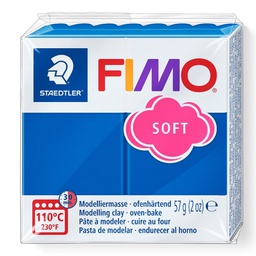 [S8020#37] Fimo soft boetseerklei 57g pacificblauw