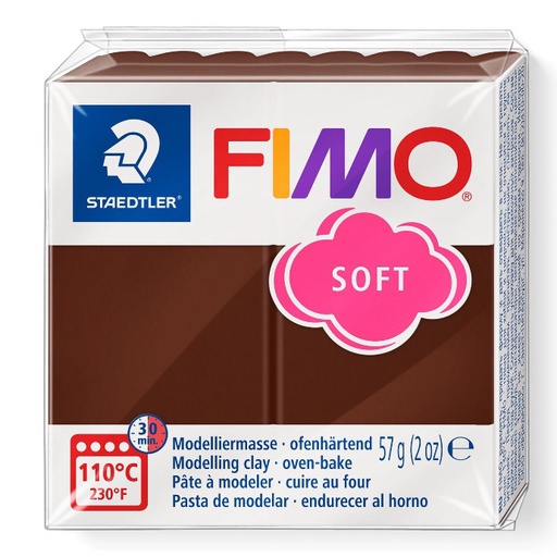 [S8020S#75] Fimo soft pâte à modeler 57g choco